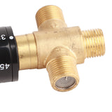 Brass Thermostatic Mixing Valve Water Temperature Pipe Basin Thermostat Control