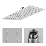 1Pc Modern Square Stainless Steel Rainfall Rain Shower Head Bathroom Top Sprayer - Extra Image