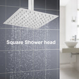 1Pc Modern Square Stainless Steel Rainfall Rain Shower Head Bathroom Top Sprayer