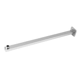 60cm Stainless Steel Construction Wall Mounted Shower Extension Arm Bathroom Attachment - Top-Down View