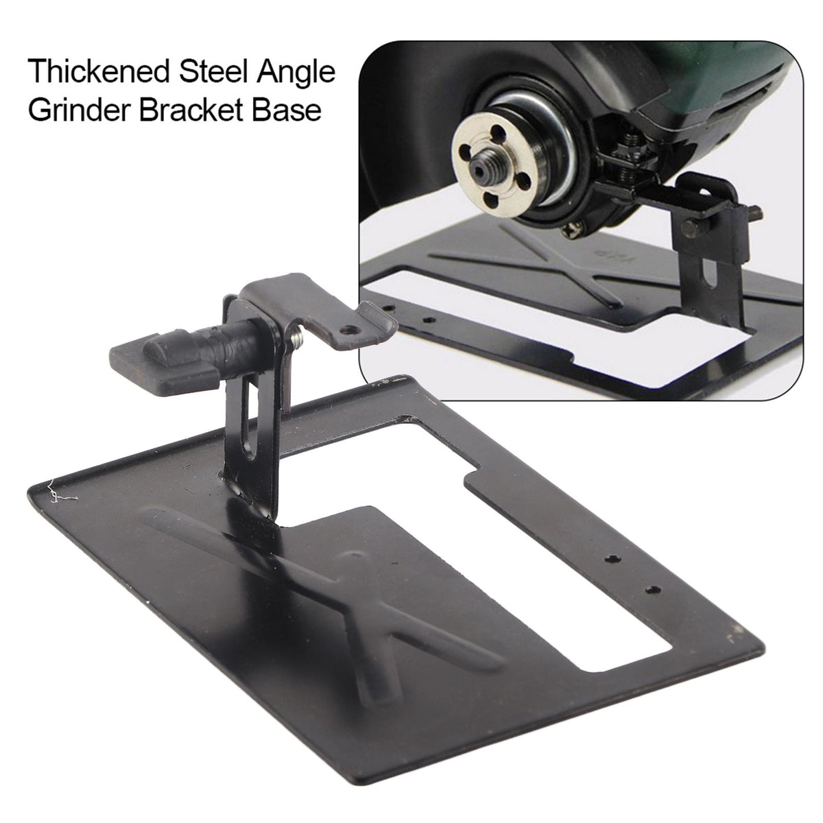 Thickened Steel Angle Grinder Bracket Holder Cutting Machine Base 2‑3cm Adjustable