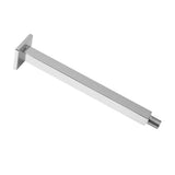 30cm Chrome Square Ceiling Shower Extension Arm Wall Mounted for Bathroom Showering Head - Close-Up Angle