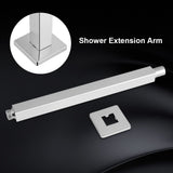 30cm Chrome Square Ceiling Shower Extension Arm Wall Mounted for Bathroom Showering Head - Extra Image