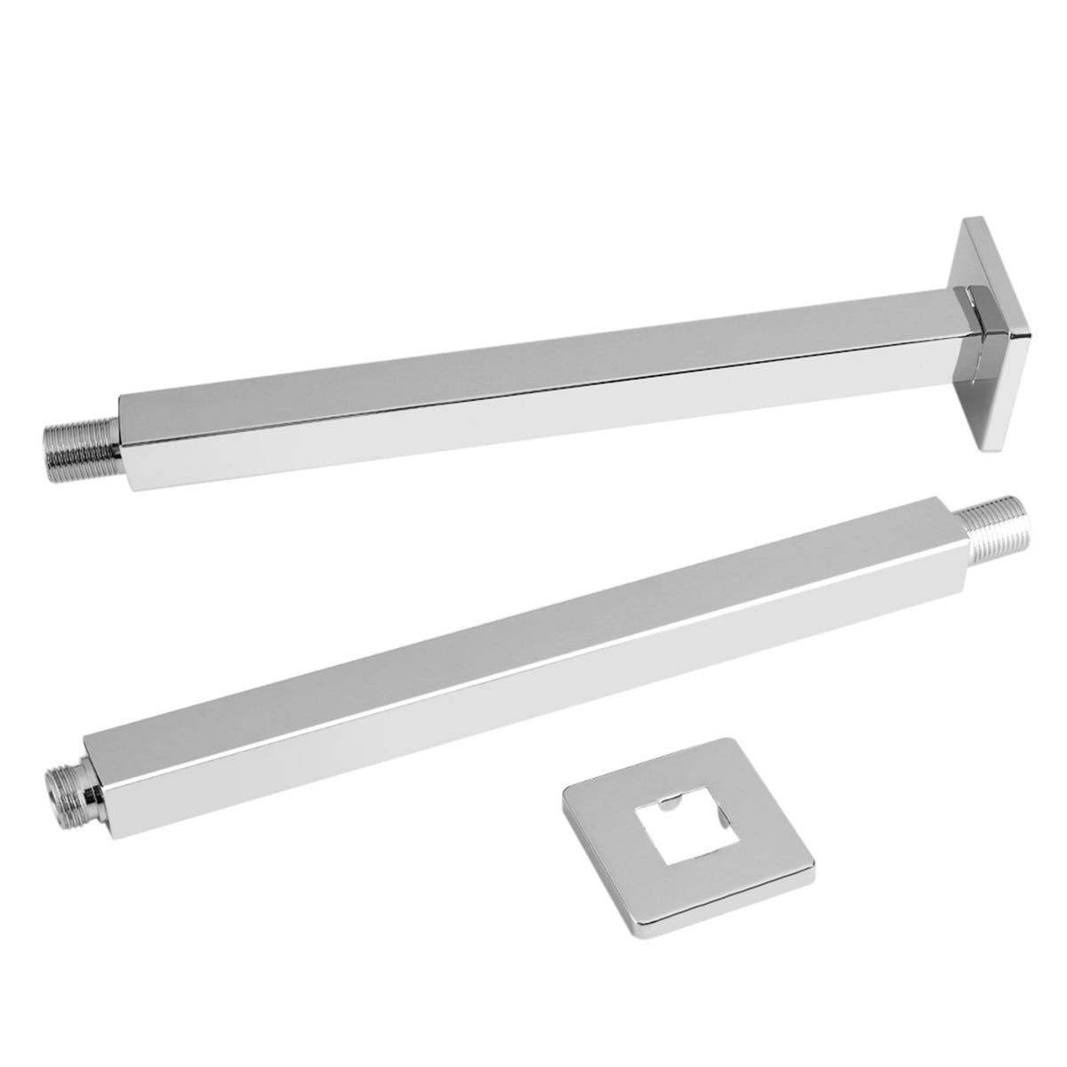 30cm Chrome Square Ceiling Shower Extension Arm Wall Mounted for Bathroom Showering Head