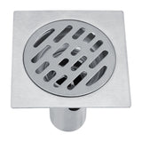 Thickened Stainless Steel Home Bathroom Shower Kitchen Anti Odor Floor Drain Waste Grate - Front View