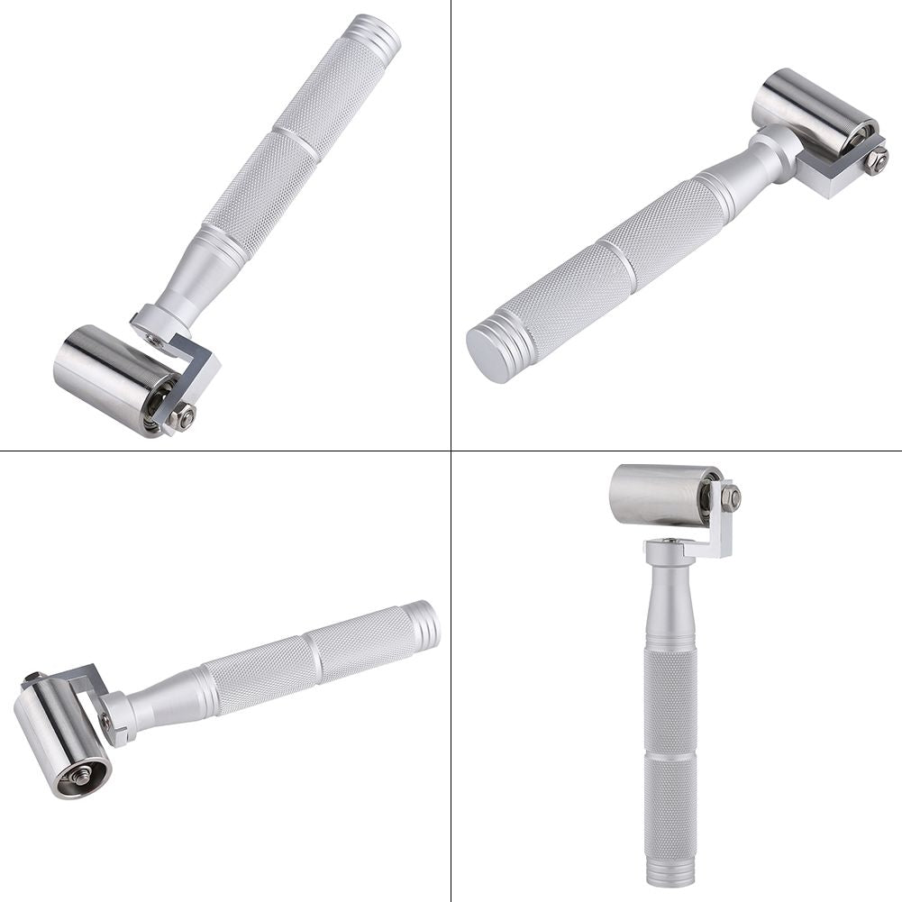 40mm Stainless Steel Flat Pressure Roller Wallpaper Apply DIY Hand Roller Plate Tool