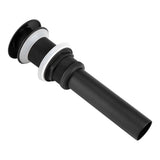 Kitchen Bathroom Basin Sink Solid Brass Popup Drain Stopper Black - Top-Down View