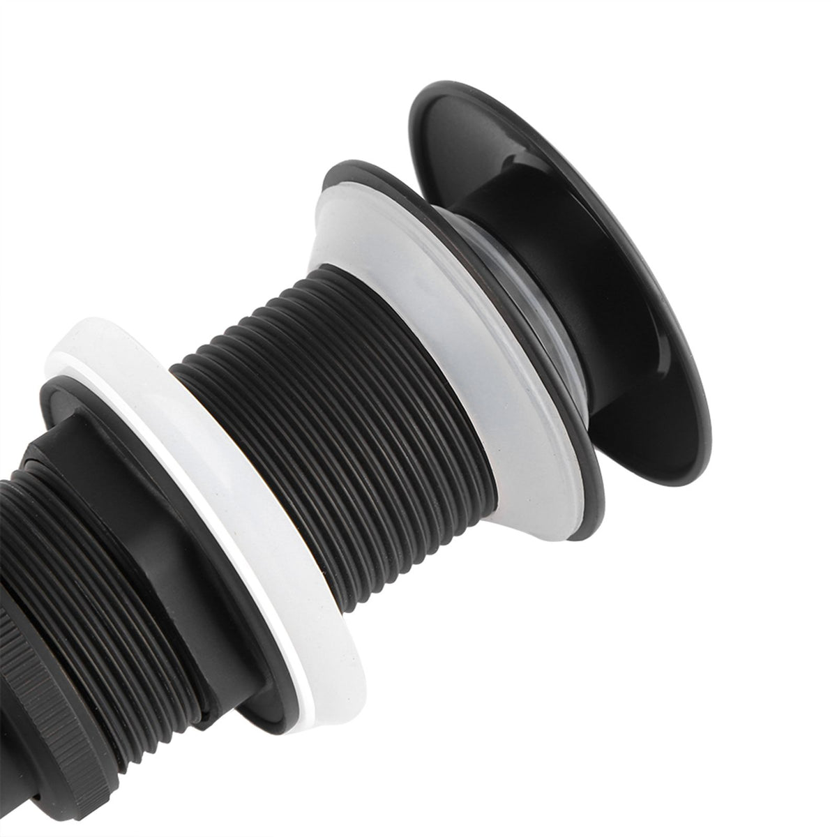Kitchen Bathroom Basin Sink Solid Brass Popup Drain Stopper Black