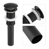 Kitchen Bathroom Basin Sink Solid Brass Popup Drain Stopper Black - Extra Image