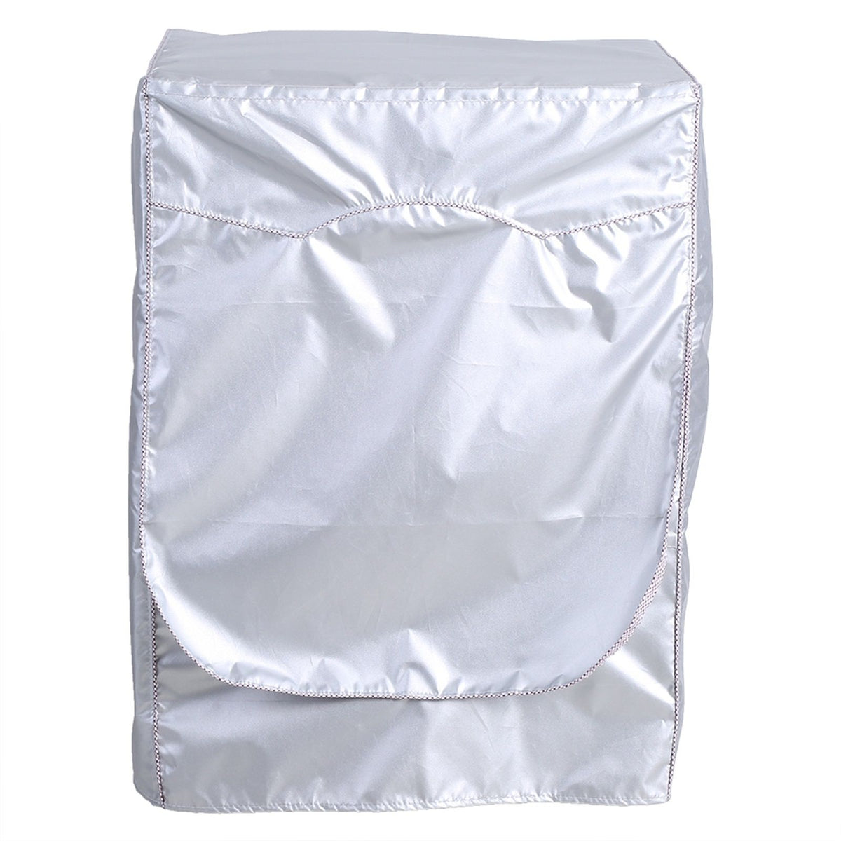 Silver Washing Machine Cover Waterproof Sunscreen Cover Front Load Washer Dryer Coat Protection