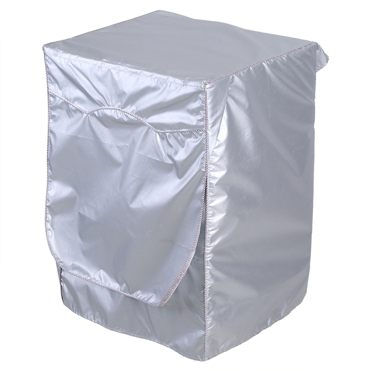 Silver Washing Machine Cover Waterproof Sunscreen Cover Front Load Washer Dryer Coat Protection