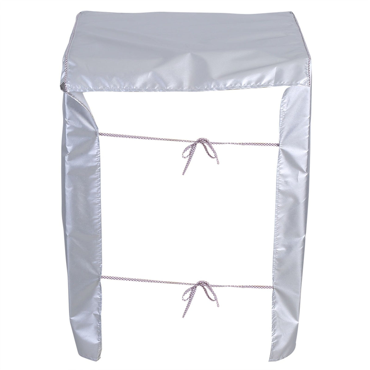 Silver Washing Machine Cover Waterproof Sunscreen Cover Front Load Washer Dryer Coat Protection