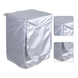 Silver Washing Machine Cover Waterproof Sunscreen Cover Front Load Washer Dryer Coat Protection - Extra Image