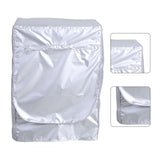 Silver Washing Machine Cover Waterproof Sunscreen Cover Front Load Washer Dryer Coat Protection
