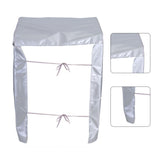 Silver Washing Machine Cover Waterproof Sunscreen Cover Front Load Washer Dryer Coat Protection
