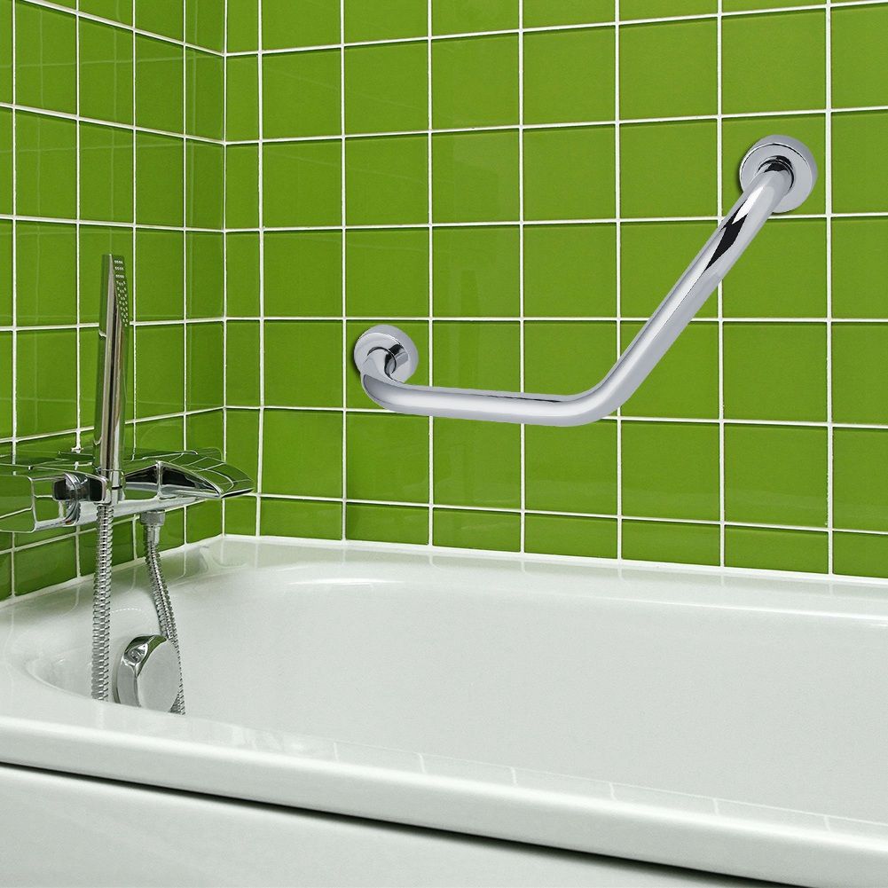 Stainless Steel Bathtub Arm Safety Handle Bath Shower Grab Tub Bar