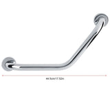 Stainless Steel Bathtub Arm Safety Handle Bath Shower Grab Tub Bar