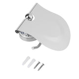 1PC Polished Bathroom Toilet Roll Paper Holder Rack Wall Mounted Tissue Cover Silver