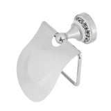 1PC Polished Bathroom Toilet Roll Paper Holder Rack Wall Mounted Tissue Cover Silver