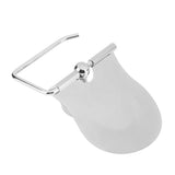 1PC Polished Bathroom Toilet Roll Paper Holder Rack Wall Mounted Tissue Cover Silver - 45-Degree Angle