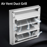 95mm Stainless Steel Wall Air Vent Square Tumble Dryer Extractor Fan Outlet - Extra Image