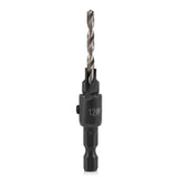 1/4inch Hex Shank HSS Drill Bits Fast Change #6 #8 #10 #12 Countersink Woodworking Tool - 45-Degree Angle