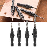 1/4inch Hex Shank HSS Drill Bits Fast Change #6 #8 #10 #12 Countersink Woodworking Tool