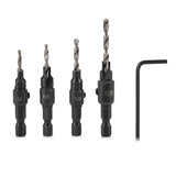 1/4inch Hex Shank HSS Drill Bits Fast Change #6 #8 #10 #12 Countersink Woodworking Tool - Extra Image