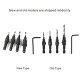 1/4inch Hex Shank HSS Drill Bits Fast Change #6 #8 #10 #12 Countersink Woodworking Tool - Extra Image