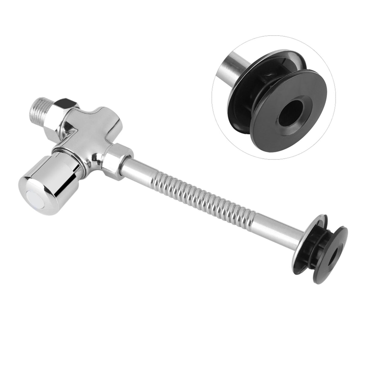 Toilet Urinal Flush Valve Button Type Manual Delay Automatic Shutoff