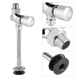Toilet Urinal Flush Valve Button Type Manual Delay Automatic Shutoff - Close-Up Angle