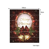 3D Christmas Decorative Stairs Decal Stairway Stickers Family Decor Waterproof #Christmas Bell