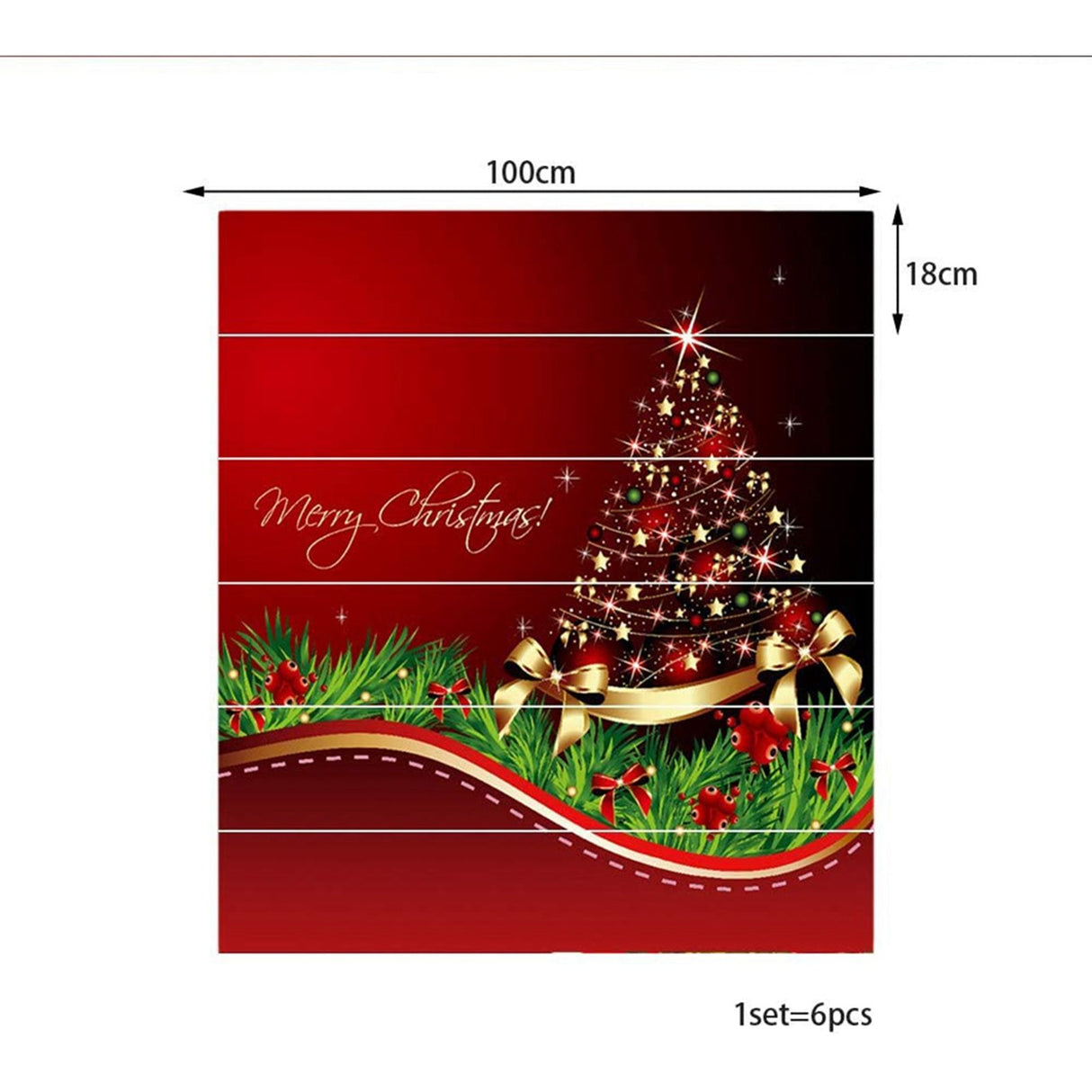 3D Christmas Decorative Stairs Decal Stairway Stickers Family Decor Waterproof #Christmas Tower