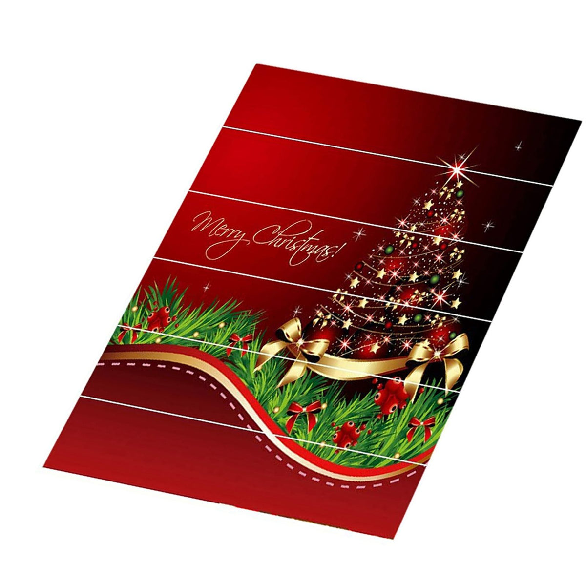 3D Christmas Decorative Stairs Decal Stairway Stickers Family Decor Waterproof #Christmas Tower