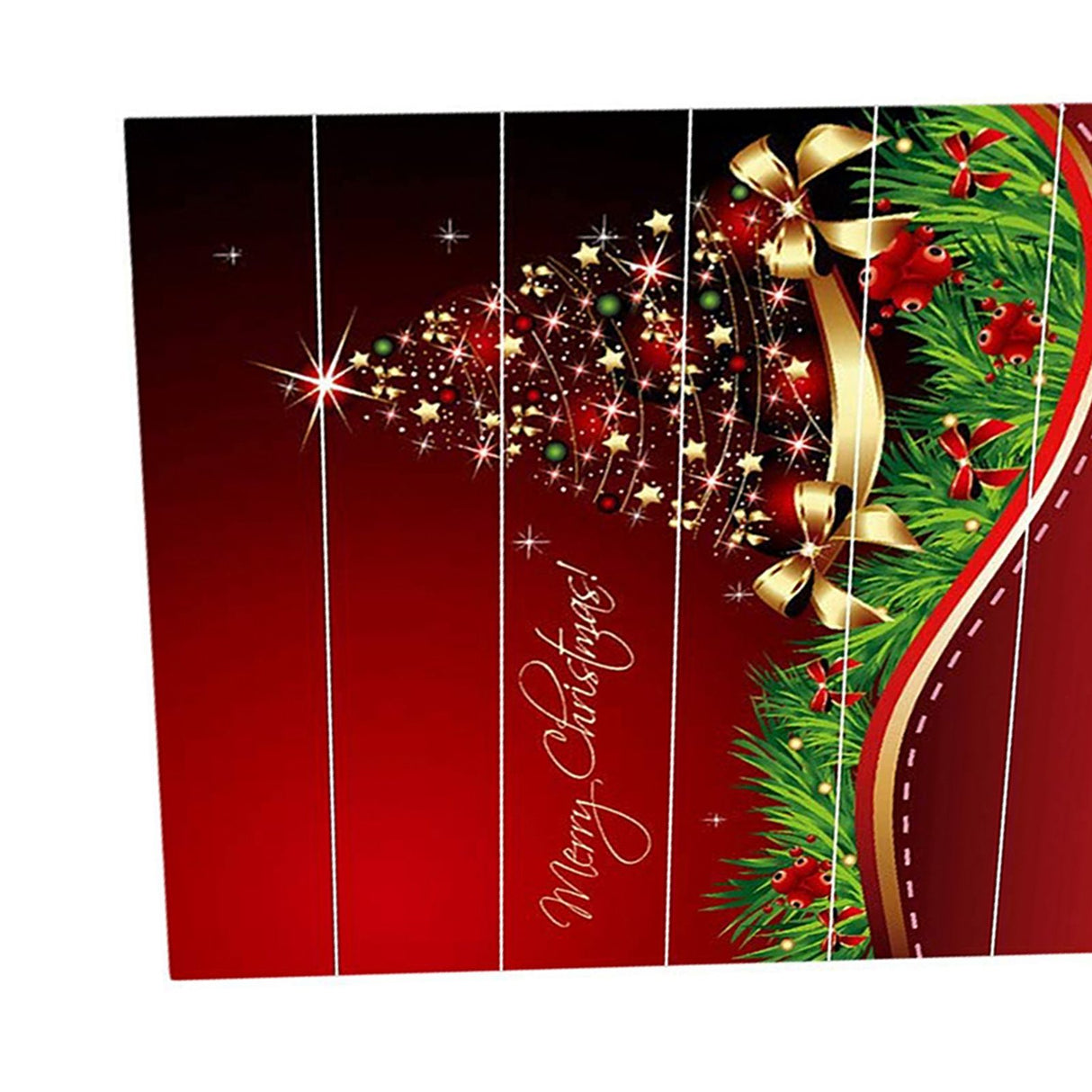 3D Christmas Decorative Stairs Decal Stairway Stickers Family Decor Waterproof #Christmas Tower