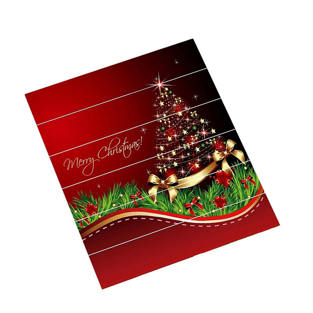3D Christmas Decorative Stairs Decal Stairway Stickers Family Decor Waterproof #Christmas Tower