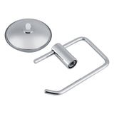 Stainless Steel Bathroom Toilet Suction Cup Paper Roll Holder Bar WallMounted Rack