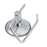 Stainless Steel Bathroom Toilet Suction Cup Paper Roll Holder Bar WallMounted Rack - Front View