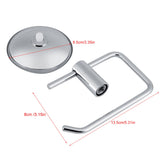 Stainless Steel Bathroom Toilet Suction Cup Paper Roll Holder Bar WallMounted Rack