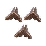 12pcs Wooden Box Jewelry Gift Case Corner Decorative Protectors Iron Edge Cover Guard Bronze - Extra Image