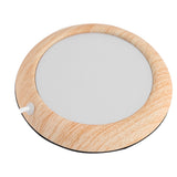 USB Wood Grain Cup Warmer Heat Beverage Mug Mat Coffee Heater Pad Bright Wood Grain - Rear View
