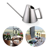 900ml Stainless Steel Watering Can Brushed Garden Planting Indoor Outdoor