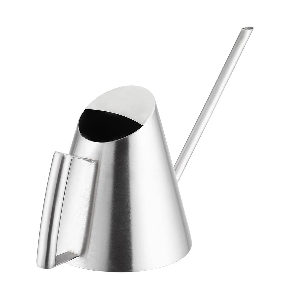 900ml Stainless Steel Watering Can Brushed Garden Planting Indoor Outdoor