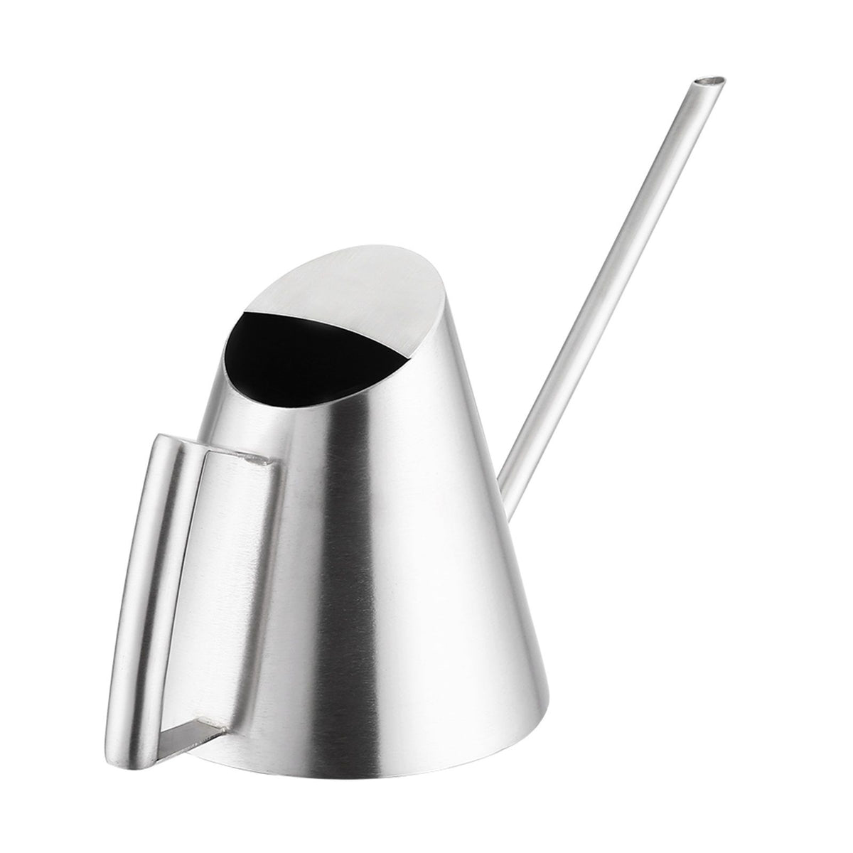 400ml Mini Stainless Steel Watering Can Brushed Garden Planting Indoor Outdoor
