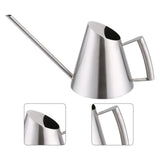 400ml Mini Stainless Steel Watering Can Brushed Garden Planting Indoor Outdoor - Extra Image