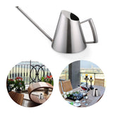 400ml Mini Stainless Steel Watering Can Brushed Garden Planting Indoor Outdoor