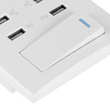 4 Ports Switch Control 5V 2.1A/1A 4100mA USB Wall Mounted Power Socket Charger Outlet(220~250V) - Extra Image