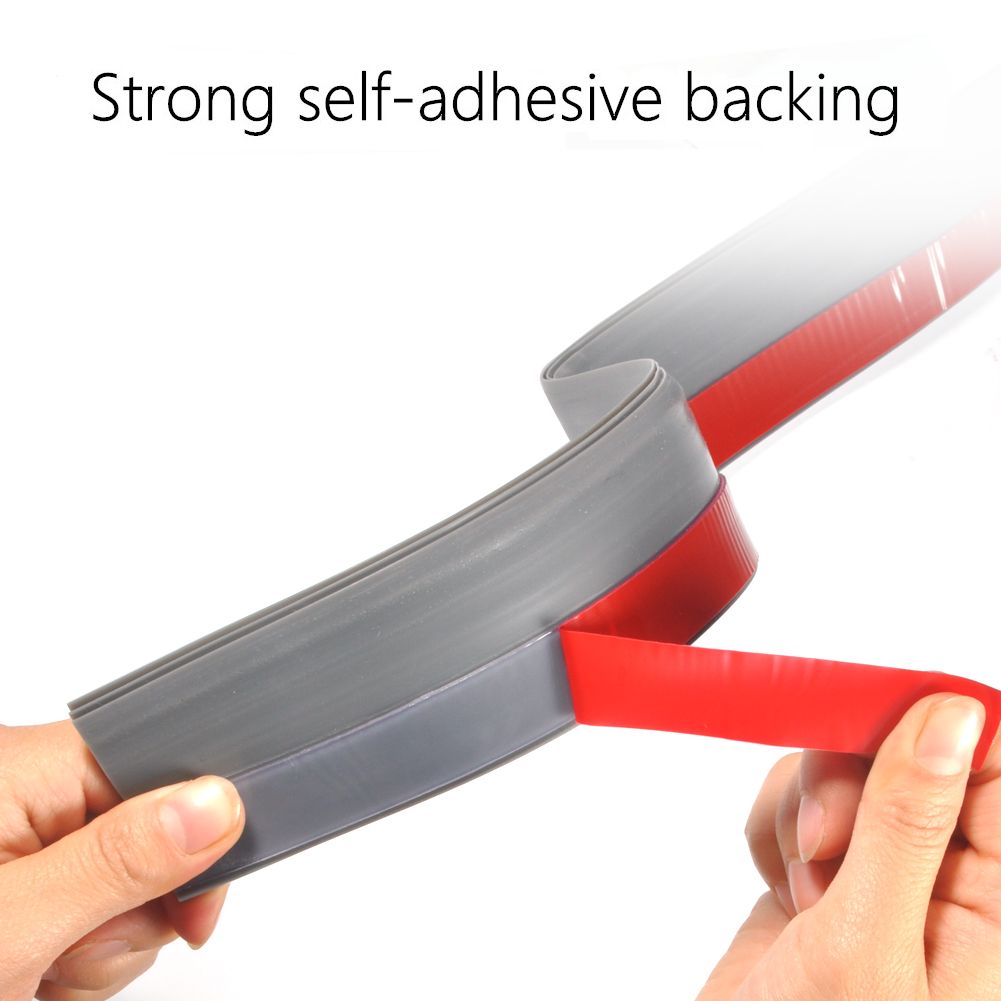 100cm Silicone Rubber Door Strip Self Adhesive Backing Door Seal for Window or Door Gap