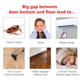 100cm Silicone Rubber Door Strip Self Adhesive Backing Door Seal for Window or Door Gap