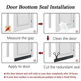100cm Silicone Rubber Door Strip Self Adhesive Backing Door Seal for Window or Door Gap - 45-Degree Angle